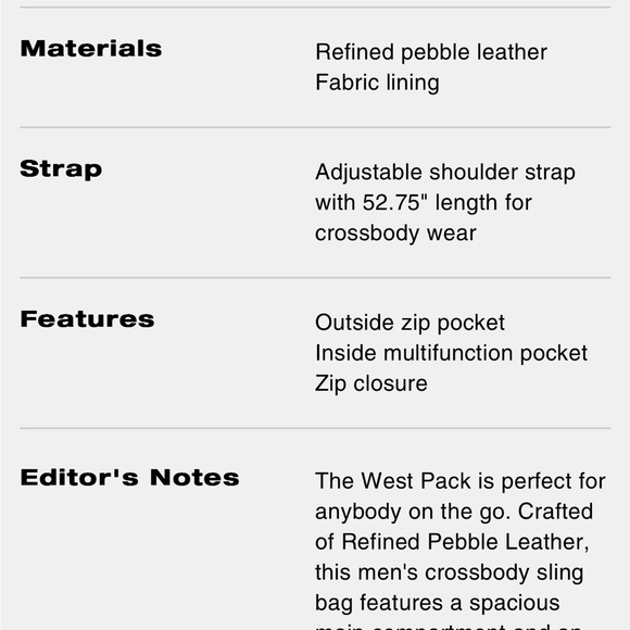 Coach West Pack with Varsity Stripe NWT 3180 men - Picture 3 of 11